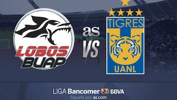 Lobos BUAP vs Tigres (0-0): Resumen del partido