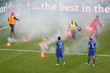 Croatian Ultras planning disturbances at Spain game