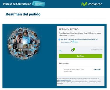 Cómo pasar gratis de fibra óptica de 30 a 50 MB en Movistar