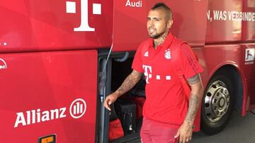 Con tres días de entrenamientos, Arturo Vidal ya está entre los viajeros de Bayern Munich para la Supercopa.