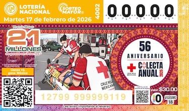 Resultados Sorteo Mayor 4002: números que cayeron hoy y lista de premios | 17 de febrero del 2026