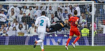 1-0. Lucas Vázquez marcó el primer gol.

