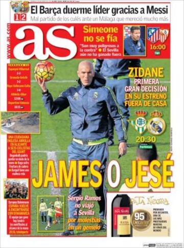 Las portadas de AS de enero