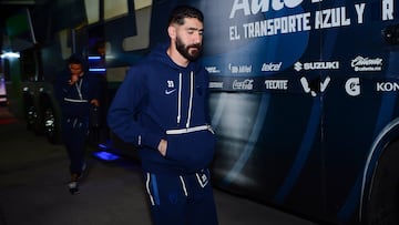 Gil Alcala of Pumas during the 2nd round match between Atletico San Luis and Pumas UNAM as part of the Torneo Clausura 2024 Liga MX at Alfonso Lastras Stadium on January 19, 2024 in San Luis Potosi, Mexico.