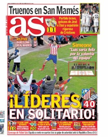 Las portadas de AS de febrero