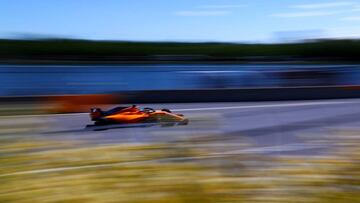 MONTREAL, QC - JUNE 09: Fernando Alonso of Spain driving the (14) McLaren F1 Team MCL33 Renault on track during final practice for the Canadian Formula One Grand Prix at Circuit Gilles Villeneuve on June 9, 2018 in Montreal, Canada.   Dan Istitene/Getty Images/AFP
 == FOR NEWSPAPERS, INTERNET, TELCOS &amp; TELEVISION USE ONLY ==