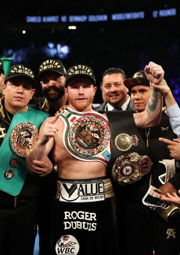 El triunfo de Canelo sobre Golovkin en imágenes