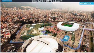 Así quedaría el estadio El Campín con la nueva remodelación