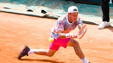 Diego SCHWARTZMAN of Argentina during the Day One - Rolex Monte-Carlo Masters 1000 at Monte Carlo on April 11, 2022 in Monaco, Monaco. (Photo by Pascal Della Zuana/Icon Sport via Getty Images)