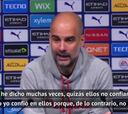 Guardiola: "No me arrepiento para nada de la elección de la alineación"