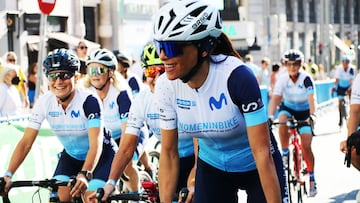 Imagen de una quedada de las Women In Bike tras la iniciativa de la Real Federaci¨®n Espa?ola de Ciclismo.
