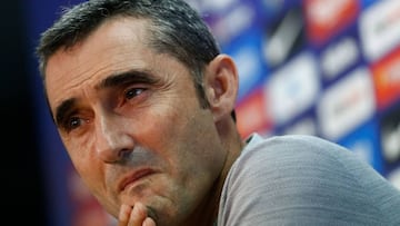 Barcelona's coach Ernesto Valverde