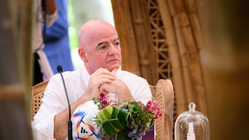 The 2022 World Cup could be a “positive trigger” and a “platform of unity and peace”, according to FIFA president Gianni Infantino