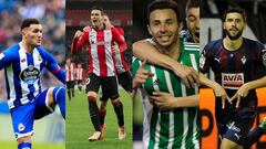 Lucas P&eacute;rez, Aduriz, Rub&eacute;n Castro y Borja Bast&oacute;n. 