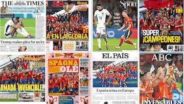 Invencibles, Reyes de Europa... Las portadas del triunfo de España en la Euro