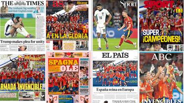 Invencibles, Reyes de Europa... Las portadas del triunfo de España en la Euro