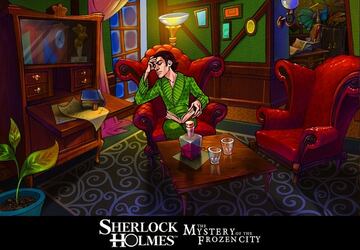Captura de pantalla - Sherlock Holmes and the Mystery of the Frozen City (3DS)