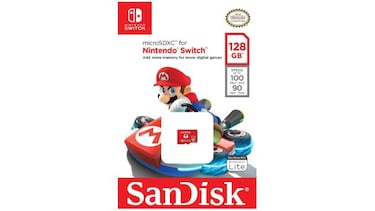 La tarjeta microSDXC de SanDisk para Nintendo Switch con 124.000 valoraciones en oferta