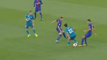 Se habla poco de esto: Isco y su baile 'abusón' a Busquets y Rakitic