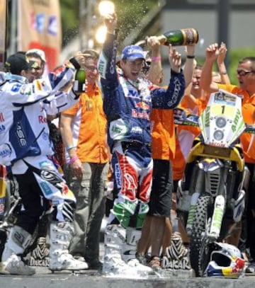 Dakar 2011: Líder de la clasificación general desde la cuarta etapa, fue aumentando progresivamente su ventaja hasta los 15 minutos y 4 segundos que le permitieron coronarse por tercera vez ganador del Dakar.