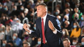 El entrenador del Barcelona, Sarunas Jasikevicius, valoró la victoria de los azulgrana ante el ASVEL, en la 11ª jornada de la Euroliga 2021-22.