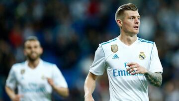 Toni Kroos durante un partido con el Real Madrid.