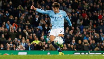 El jugador espa&ntilde;ol del Manchester City, Brahim D&iacute;az, durante un partido.