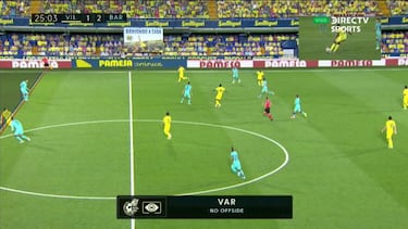 La imagen que demuestra que el gol del Villarreal fue legal