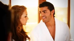 Miguel Torres y Paula Echevarr&iacute;a en el videoclip de la canci&oacute;n &quot;A contracorriente&quot; de David Bustamante 