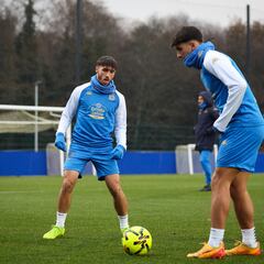 Álvaro y Altimira, listos para estrenarse con el Deportivo