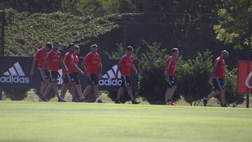 River Plate durante una sesión de entrenamiento.