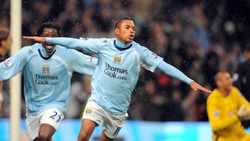 Robinho, con el City.