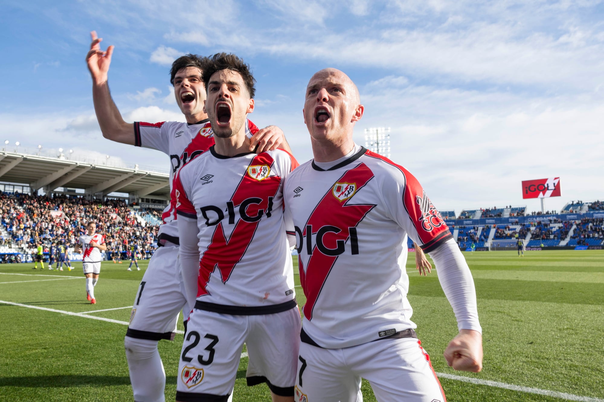 Los tres goles del Rayo Vallecano al Atlético de Madrid