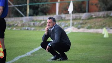 Manu Calleja, en el primer partido del Toledo sin Chato.