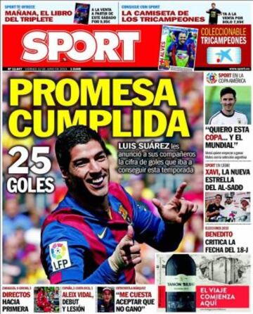 Portadas de la prensa deportiva