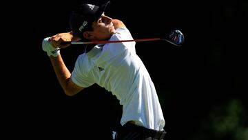 SILVIS, ILLINOIS - JULY 12: Joaquin Niemann of Chile plays his shot from the 13th tee during the second round of the John Deere Classic Austen Truslow TPC Deere Run on July 12, 2019 in Silvis, Illinois. Andy Lyons/Getty Images/AFP  == FOR NEWSPAPERS, INTERNET, TELCOS & TELEVISION USE ONLY ==