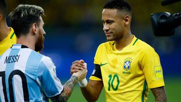 Messi y Neymar se enfrentarán con sus selecciones en Australia