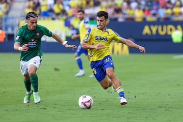 José Joaquín Matos junto a Dorrio, del Racing de Ferrol.