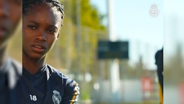 La joven atacante del Real Madrid femenino sigue creciendo en su acondicionamiento.