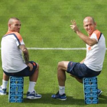 Arjen Robben echa a volar