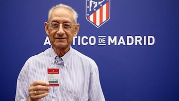 Pedro Palomero, socio número uno del Atlético.