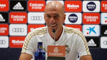 Zinedine Zidane, en una rueda de prensa.