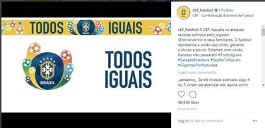 Brazilian FA condemns Fernandinho abuse