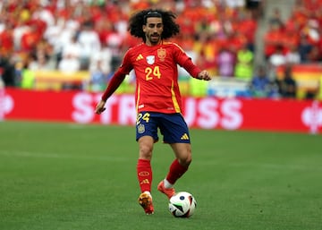 Stuttgart (Germany), 05/07/2024.- Marc Cucurella en el partido de cuartos frente a Alemania. (Alemania, España) EFE/EPA/FRIEDEMANN VOGEL
