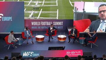 22/09/21 WORLD FOOTBALL SUMMIT
LEYENDAS UNA MIRADA AL FUTURO
VICENTE JIMENEZ DIRECTOR DIARIO AS
SAMUEL ETOO
FERNANDO HIERRO
FERNANDO SANZ
PEDRAG MIJATOVIC