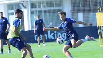 Entrenamiento de Osasuna en Tajonar.