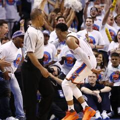 Los Warriors, contra las cuerdas: OKC acaricia las Finales con Durant y Westbrook (36+11+11)