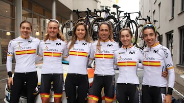 Selección española femenina en el Mundial de Zúrich.