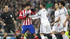 Los jugadores más duros de los Atlético de Madrid vs Real Madrid