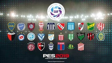 PES 2019 tendrá todos los clubes de la liga argentina